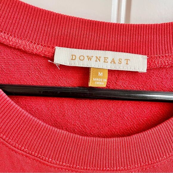 DownEast Red Dolman Sleeve Sundress coral orange red size medium - Picture 2 of 6